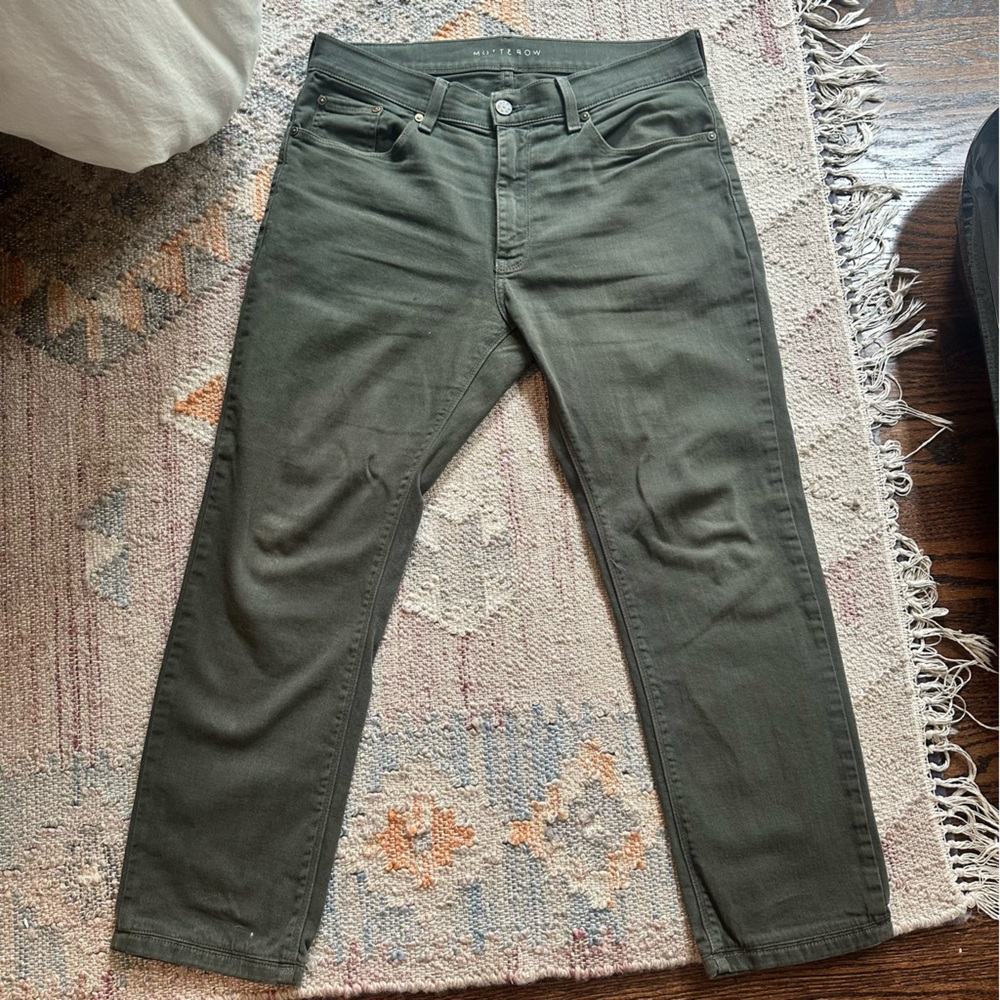 Mott and Bow Green Denim 32” waist